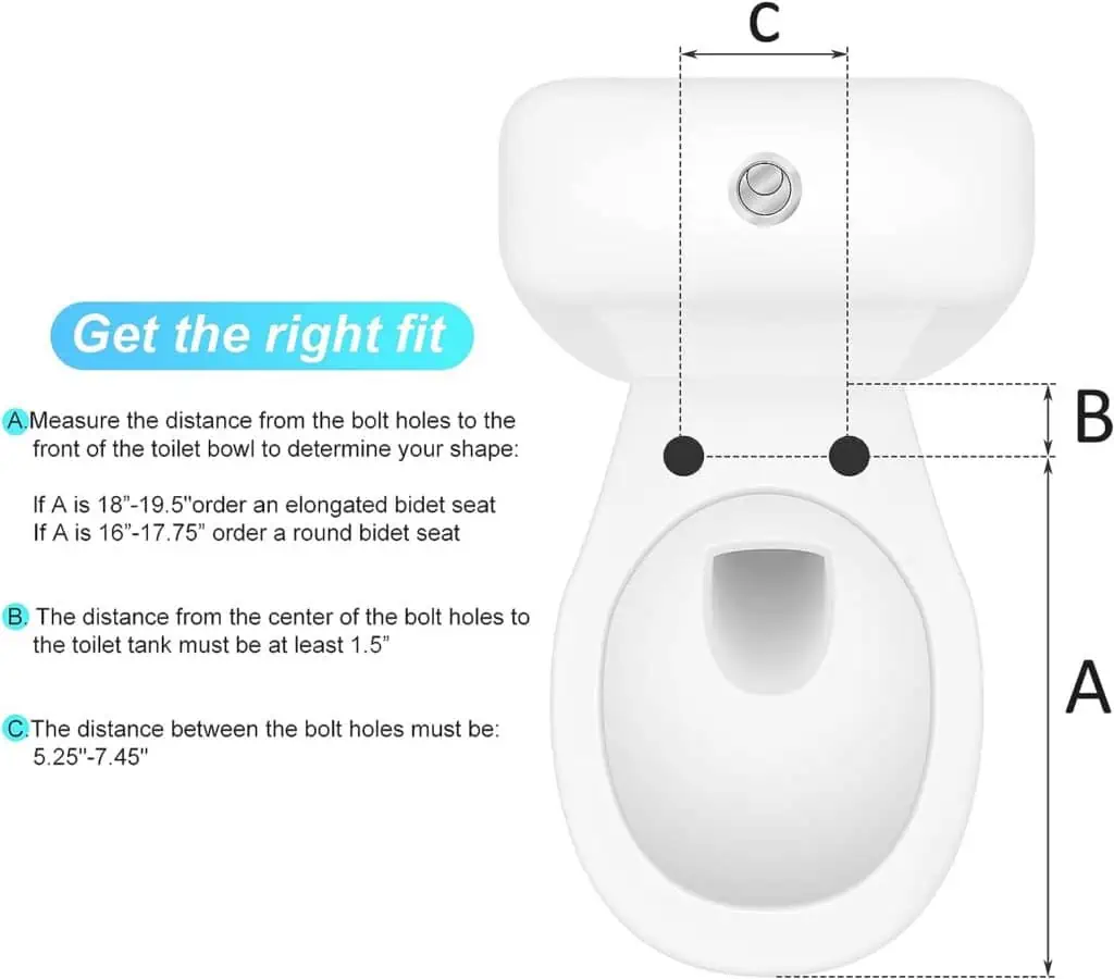 Bidet Toilet Seat, Premium Non-Electric Elongated Bidet Toilet Seats with Dual Nozzle, Easy to Install and Use, Perfect for Personal Hygiene and Comfort(Fits Elongated Toilets, White)