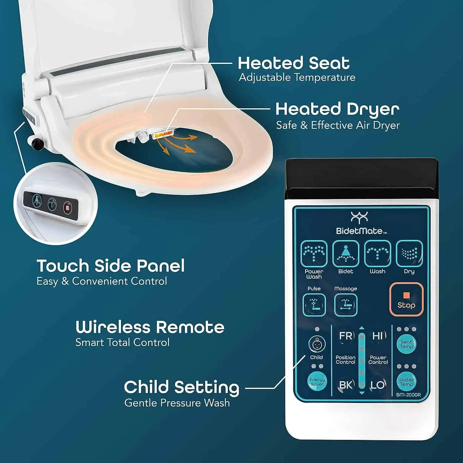 bidetmate 2000 series electric bidet heated toilet seat review