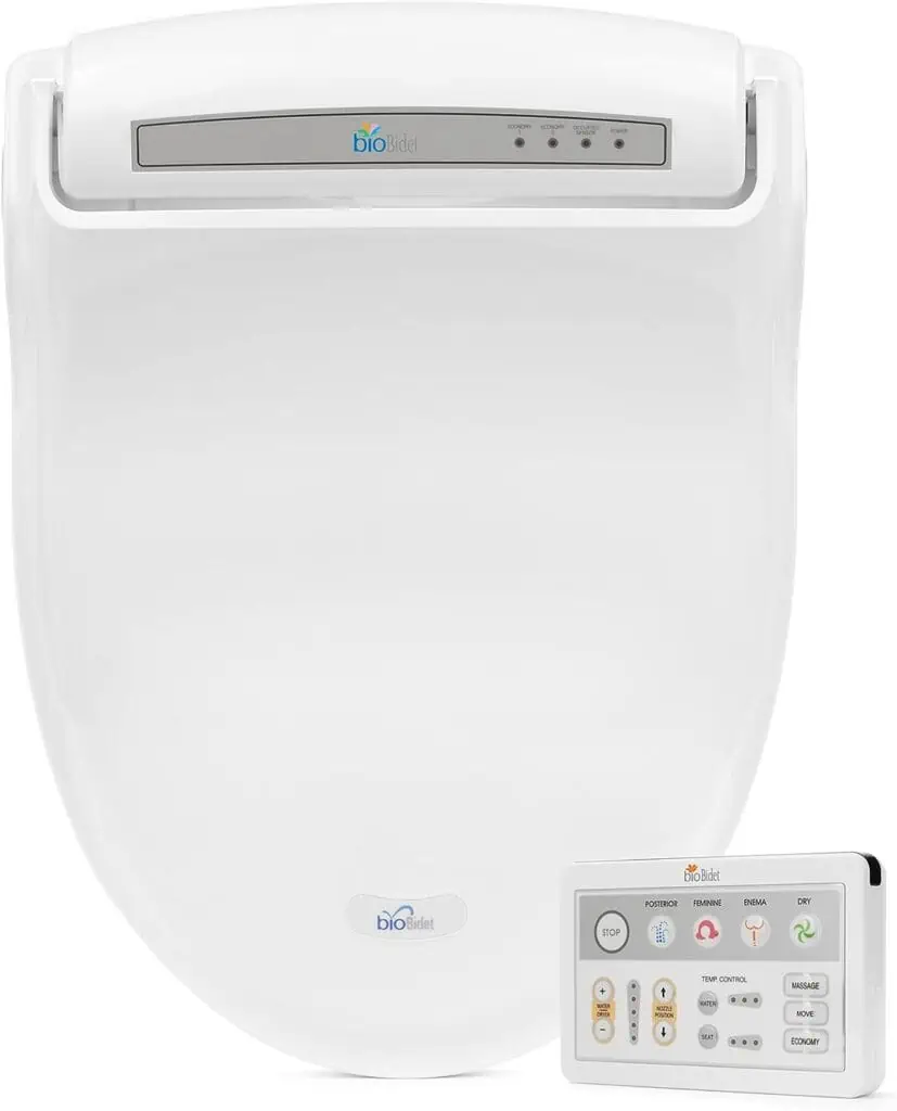 Bio Bidet by Bemis BB-1000W Supreme Warm Water Bidet Toilet Seat, Elongated, White