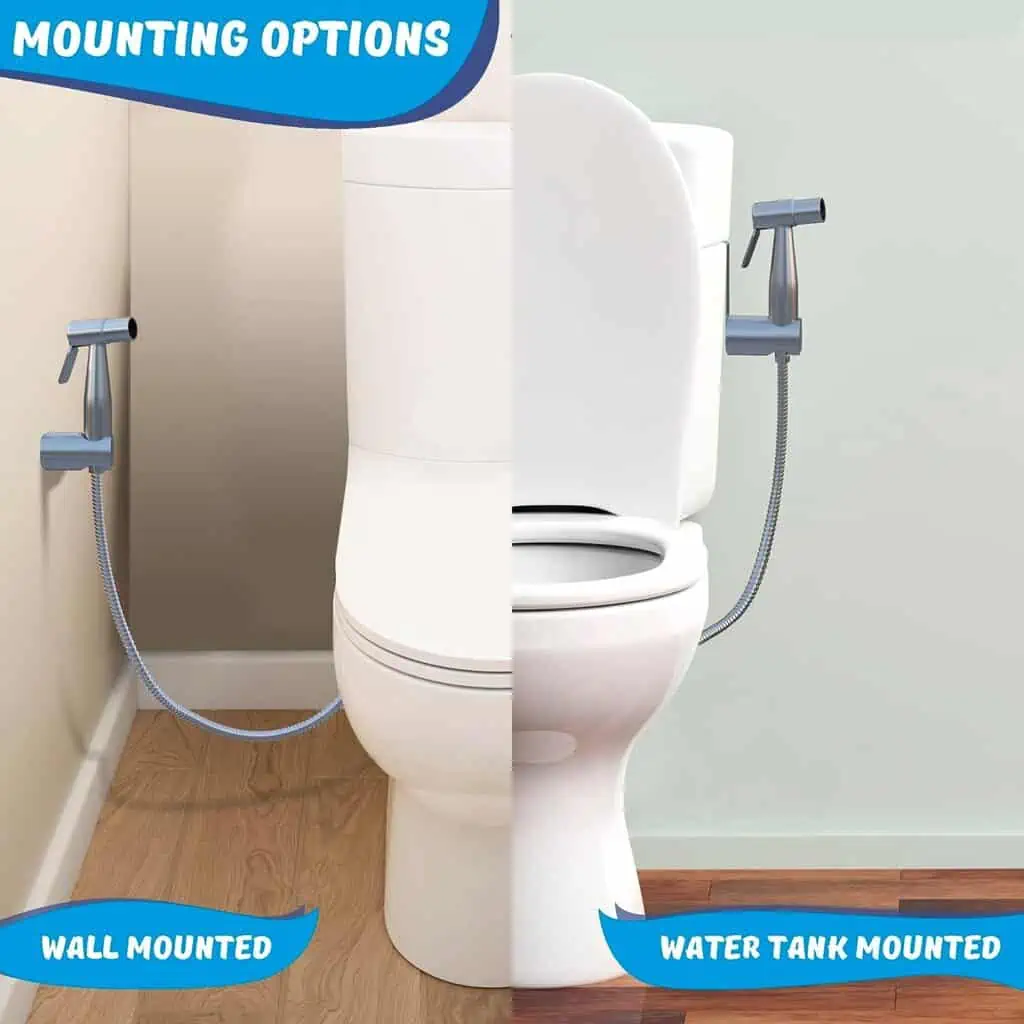 Handheld Bidet Sprayer for Toilet - Original AVAbay® Wall Mount Spray - Jet Spray Hose  Adjustable Water Pressure - Easy to Install Bidet  Cloth Diaper Sprayer - Better Care  Cleaning