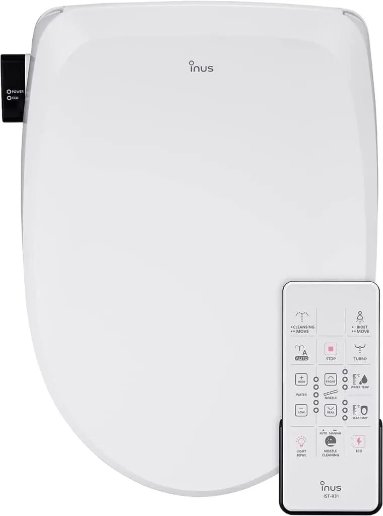 Inus Bidet Seats (Remote Control, R31 with Heated Seat  Nightlight)