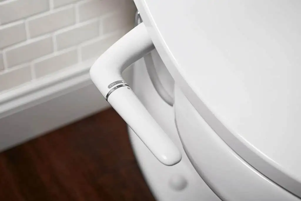 KOHLER K-5724-0 Puretide Bidet Toliet Seat, Elongated Manual Non Electric Bidet with Adjusting Spray Pressure and Position, White Quiet-Close Lid