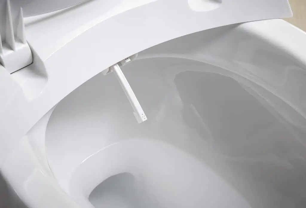 KOHLER Purewash Elongated Manual Bidet Toilet Seat, Elongated Manual Non Electric Bidet with Adjusting Spray Pressure and Position, White Quiet-Close Lid, With White Handle