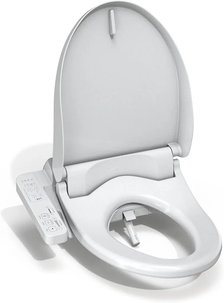 TOTO WASHLET A2 Electronic Bidet Toilet Seat with Heated Seat and SoftClose Lid, Elongated, Cotton White - SW3004#01