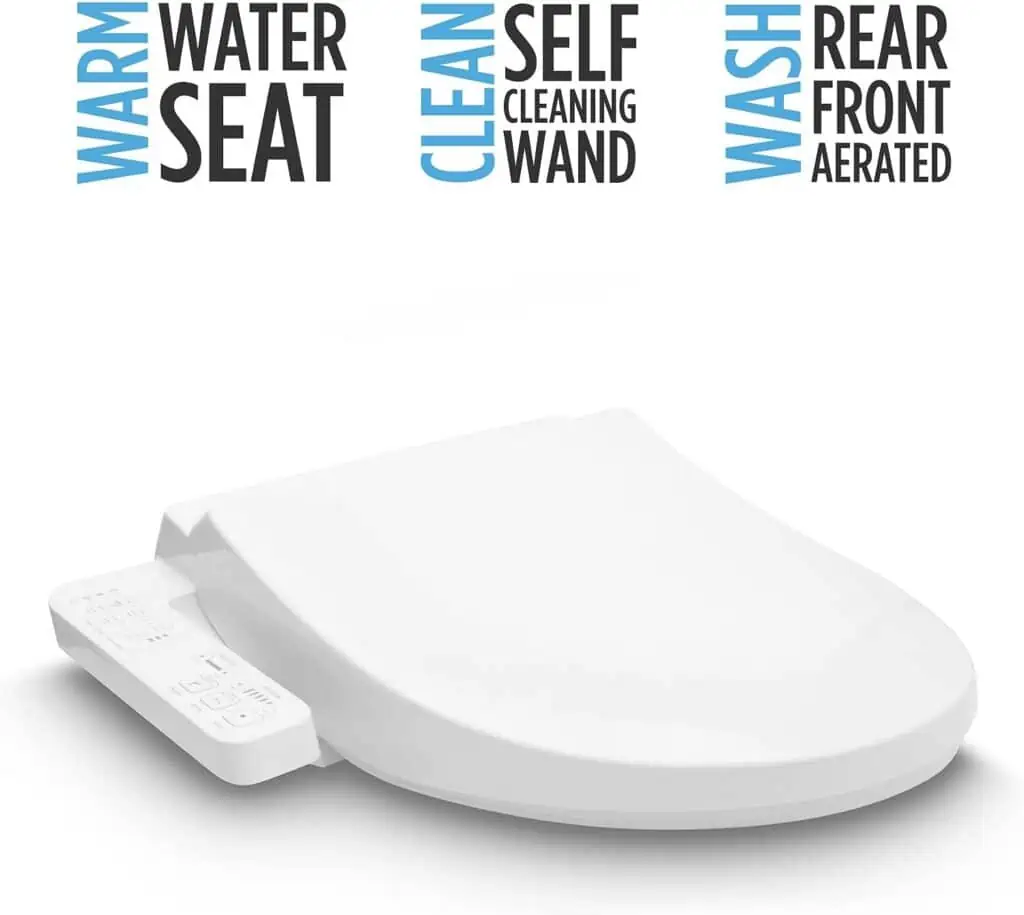 TOTO WASHLET A2 Electronic Bidet Toilet Seat with Heated Seat and SoftClose Lid, Elongated, Cotton White - SW3004#01