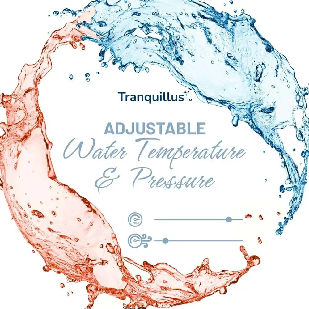 Tranquillus Essential - Water and Air Adjustable Bidet Toilet Seat, Electric Bidet - ADA Compliant Bidet Seat, Heated Bidet with Dryer - Easy DIY Installation, Soft Close Lid - Made in Korea